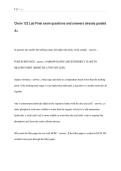 Chem 123 Lab Final exam questions and answers already graded &NewLine;A&plus;