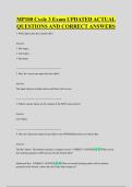 MP100 Cycle 3 Exam UPDATED ACTUAL &NewLine;QUESTIONS AND CORRECT ANSWERS
