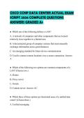 CISCO CCNP DATA CENTER ACTUAL EXAM&NewLine;SCRIPT 2026 COMPLETE QUESTIONS&NewLine;ANSWERS GRADED A&plus;