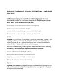 NURS 101L &vert; Fundamentals of Nursing Skills Lab &vert; Exam 3 Study Guide&NewLine;2026 &vert;WCU