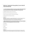 NURS 101L &vert; Fundamentals of Nursing Skills Lab &vert; Exam 2 Advanced&NewLine;Study Guide 2026 &vert;WCU