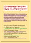 ATI RN Mental Health Proctored Exam 2026 NGN Questions & Rationales Bank &lpar;p&period; 1&rpar;