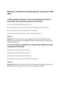 NURS 101L &vert; Fundamentals of Nursing Skills Lab &vert; Actual Exam 4 2026&NewLine;&vert;WCU