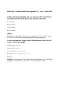NURS 101L &vert; Fundamentals of Nursing Skills Lab &vert; Exam 1 2026 &vert;WCU