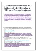 ATI PN Comprehensive Predictor 2026 Exit Exam Questions & Rationales Bank