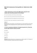 NURS 101L Fundamentals of Nursing Skills Lab Bundle PACK 2026 &vert;WCU