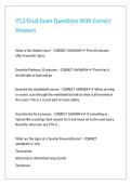ITLS Final Exam Questions With Correct Answers