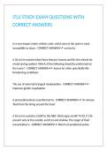 ITLS STUDY EXAM QUESTIONS WITH CORRECT ANSWERS