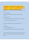2026&sol;2027 IACCP Examination Study&NewLine;Guide Questions & Answers with 100&percnt;&NewLine;Correct Answers &vert; Verified &vert; Updated 2026