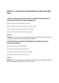 NURS 101L &vert; Fundamentals of Nursing Skills Lab &vert; Week 4 Quiz 2026&NewLine;&vert;WCU