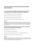 NURS 101L Fundamentals of Nursing Skills Lab Week 3 Quiz &lpar;2026&NewLine;Update&rpar; 2026 &vert;WCU