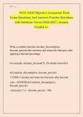 WGU E010 Objective Assessment Final &NewLine;Exam Questions And Answers Practice Questions &NewLine;with Solutions Newest 2026-2027 &vert; Already &NewLine;Graded A&plus;