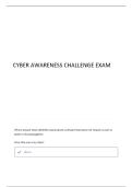ANNUAL DOD CYBER AWARENESS CHALLENGE EXAM 