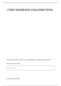 CYBER AWARENESS CHALLENGE EXAM 