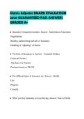 Claims Adjuster BOARD EVALUATION&NewLine;2026 GUARANTEED PASS ANSWERS&NewLine;GRADED A&plus;