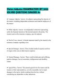 Claims Adjuster EXAMINATION SET 2026&NewLine;SOLVED QUESTIONS GRADED A&plus;