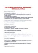 CSE 1321 Midterm &lpar;Modules 1-4&rpar;&lowbar;Shared&period;Version&lowbar; With Complete Solutions