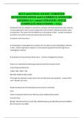 ACCT 526 &ndash; ULL &ndash; Final Exam Questions and Answers with Complete Solutions &lpar;2026 Updated&rpar;