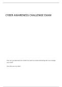 DOD CYBER AWARENESS CHALLENGE 2025 EXAM UPDATED 2026&sol;2027 ALREADY PASSED