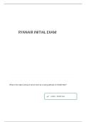 RYANAIR INITIAL QUESTIONS AND ANSWERS-GRADED A&plus;