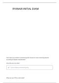 RYANAIR INITIAL EXAM PREP &lpar;DISCIPLINES AND RESPONSIBILITIES&rpar; QUESTIONS AND ANSWERS