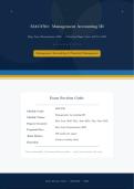 MAC3761 Exam Revision May&sol;June Past Papers & Answers 2026 &vert;Management Accounting III&vert;