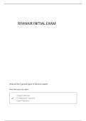 RYANAIR - REVISION QUESTIONS - INITIAL 5 QUESTIONS AND ANSWERS