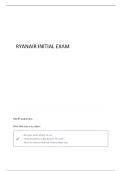 RYANAIR INITIAL TOPIC 2 QUESTIONS AND ANSWERS