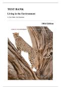 Test Bank &mdash; Living in the Environment&comma; 18th Edition &lpar;Miller&comma; 2015&rpar;&comma; Chapters 1-25 &vert; All Chapters Covered