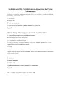 FLHD 2400 MIDTERM PROFESSOR MOCK &commat; SUU EXAM QUESTIONS AND ANSWERS