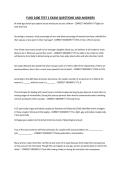 FLHD 2400 TEST 1 EXAM QUESTIONS AND ANSWERS