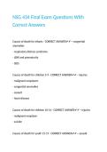 NSG 434 Final Exam Questions With Correct Answers