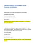 National PSI Exam Questions And Correct Answers&vert; Latest Update