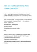 NSG 434 EXAM 1 QUESTIONS WITH CORRECT ANSWERS&period;