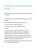 NSG 434 Exam 2 Questions With Correct Answers