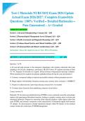 Test 1 Materials NURS 5432 Exam 2024 Update Actual Exam 2026&sol;2027 &vert; Complete Exam-Style Questions &vert; 100&percnt; Verified &ndash; Detailed Rationales &ndash; Pass Guaranteed &ndash; A&plus; Graded&NewLine;&NewLine;