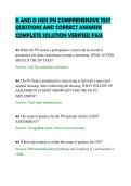 D AND D HESI PN COMPREHENSIVE TEST&NewLine;QUESTIONS AND CORRECT ANSWERS&NewLine;COMPLETE SOLUTION VERIFIED PASS