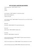 HHP 3133 EXAM 1 QUESTIONS AND ANSWERS