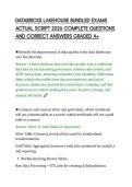 DATABRICKS LAKEHOUSE BUNDLED EXAMS&NewLine;ACTUAL SCRIPT 2026 COMPLETE QUESTIONS&NewLine;AND CORRECT ANSWERS GRADED A&plus;