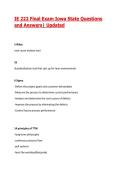 IE 222 Final Exam Iowa State Questions and Answers&vert; Updated
