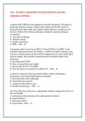 TMC - PATIENT ASSESSMENT WITH QUESTIONS AND 100&percnt; &NewLine;VERIFIED ANSWERS 