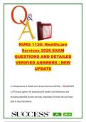 NURS 1130 Healthcare Services Study Guide &vert; 80&plus; Verified Questions & Answers on CDC&comma; NIH&comma; FDA&comma; CMS & U&period;S&period; Public Health Agencies
