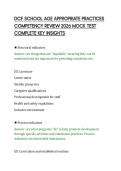 DCF SCHOOL AGE APPROPRIATE PRACTICES&NewLine;COMPETENCY REVIEW 2026 MOCK TEST&NewLine;COMPLETE KEY INSIGHTS