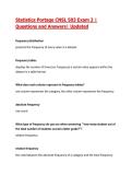 Statistics Portage CNSL 503 Exam 2 &vert;&NewLine;Questions and Answers&vert; 2026&sol;27 Updated