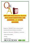 PNB 2265 Reproductive System Study Guide &vert; 500&plus; Questions and Answers on Gametogenesis&comma; Oogenesis&comma; Spermatogenesis&comma; Hormonal Regulation & Human Reproductive Anatomy