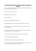 MAR 3023 MARKETING RESEARCH AND ANALYSIS MODULE 2 QUESTIONS AND ANSWERS