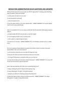 MEDICATION ADMINISTRATION NCLEX QUESTIONS AND ANSWERS