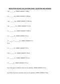 MEDICATION DOSAGE CALCULATIONS EXAM 1 QUESTIONS AND ANSWERS&period;