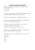 NSG300 EXAM 2 QUESTIONS AND ANSWERS