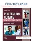 FULL TEST BANK&NewLine;Professional Nursing&colon; Concepts and Challenges&comma;10TH Edition by Beth &NewLine;Black&vert;&vert;Complete Guide